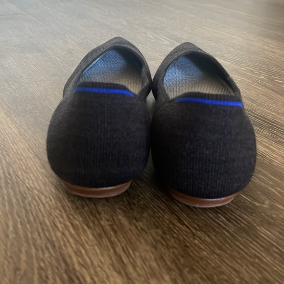 Rothy’s The Point Flats Women’s Size 8.5 Shoes Wool Sustainable Classic Black - Picture 4 of 7